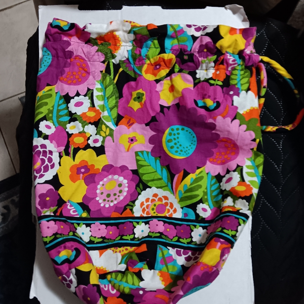 Vera Bradley VaVa Bloom (Retired Pattern)lined Ditty Bag